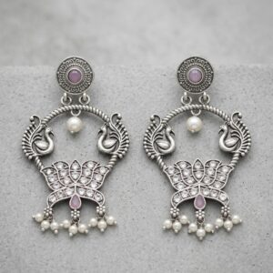 ANTIQUE OXIDIZED EARRINGS RS04282