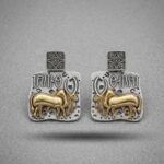 THE PASHUPATI SEAL ANTIQUE EARRINGS RS04292