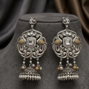 THE REGAL MAYURA JHUMKA EARRINGS RS04302