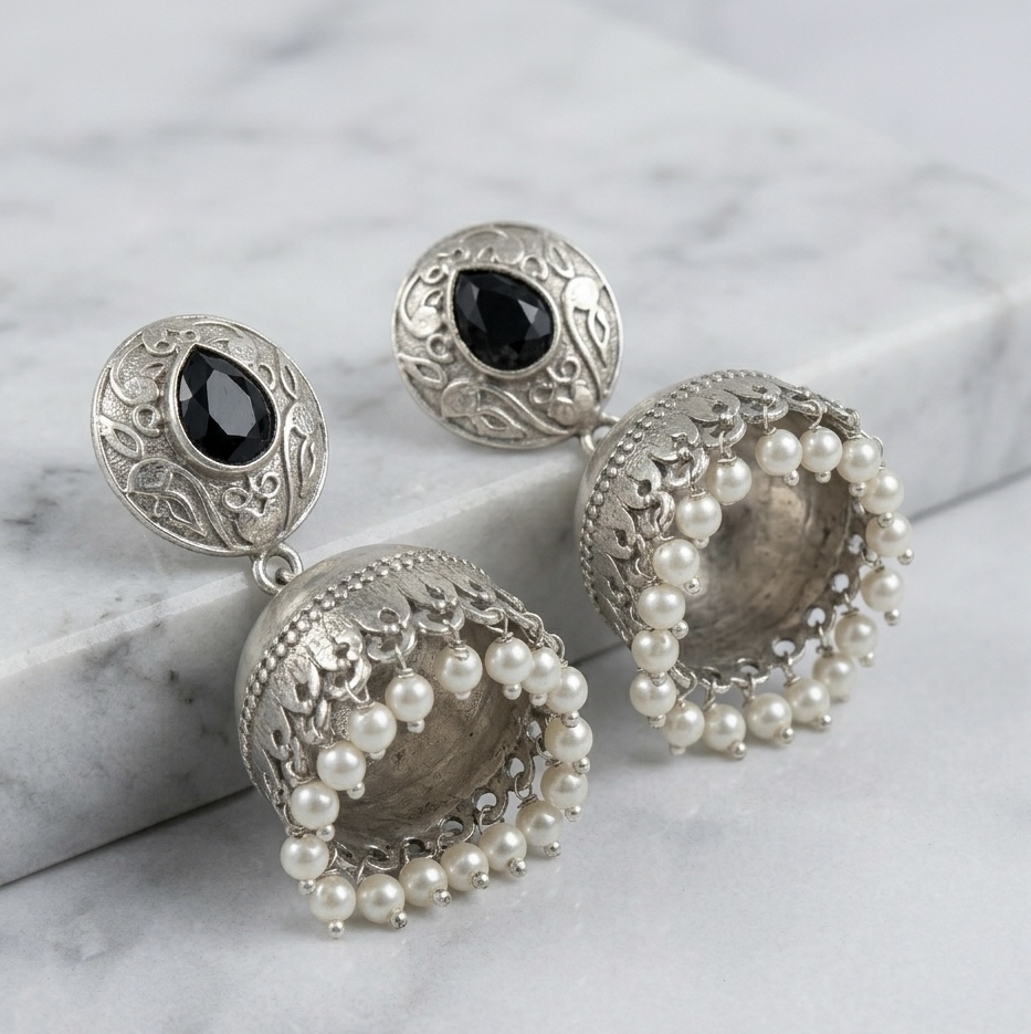 OXIDIZED JHUMKA RS04392